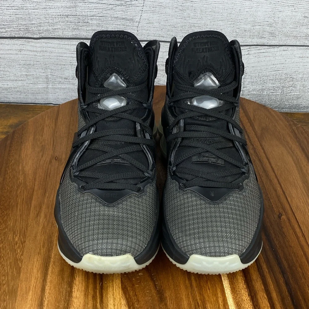 Nike LeBron 19 Black Aqua Basketball Shoe DD0418-003 Youth Sneaker Size 5.5